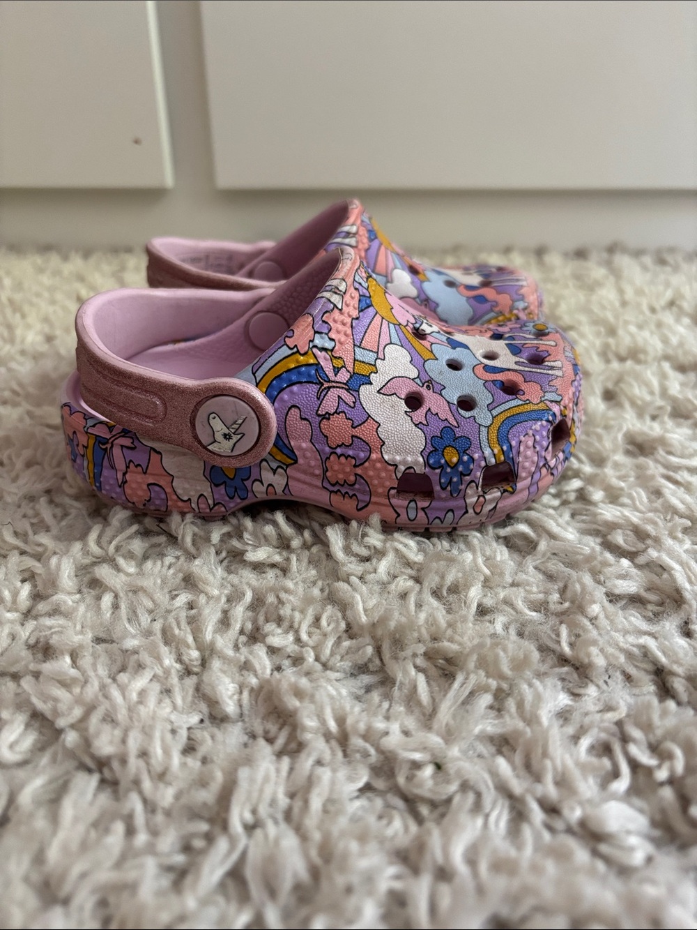 CROCS unicorn Rainbow Clogs